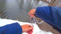 Преднерестовая щука клюет на малой реке в марте — Павел Теплов