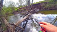 Ловля щуки в микро-речке весной - Павел Теплов