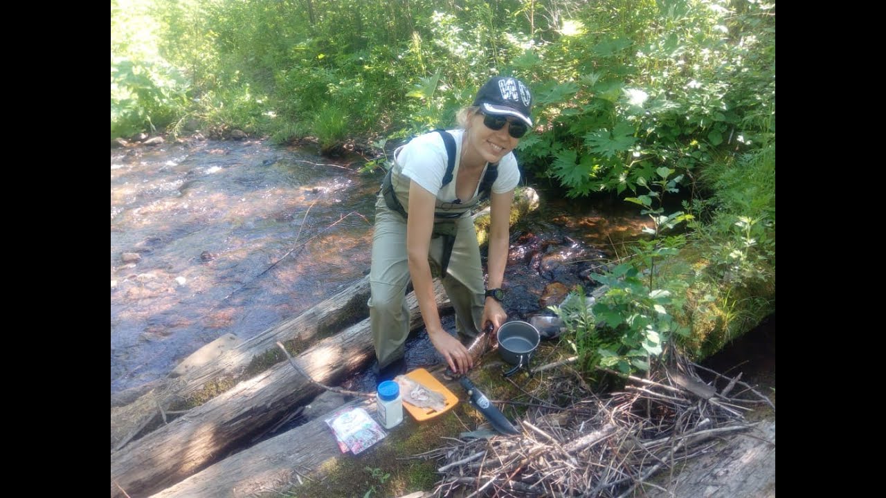 Поймали два тайменя один с хрен другой помене мы